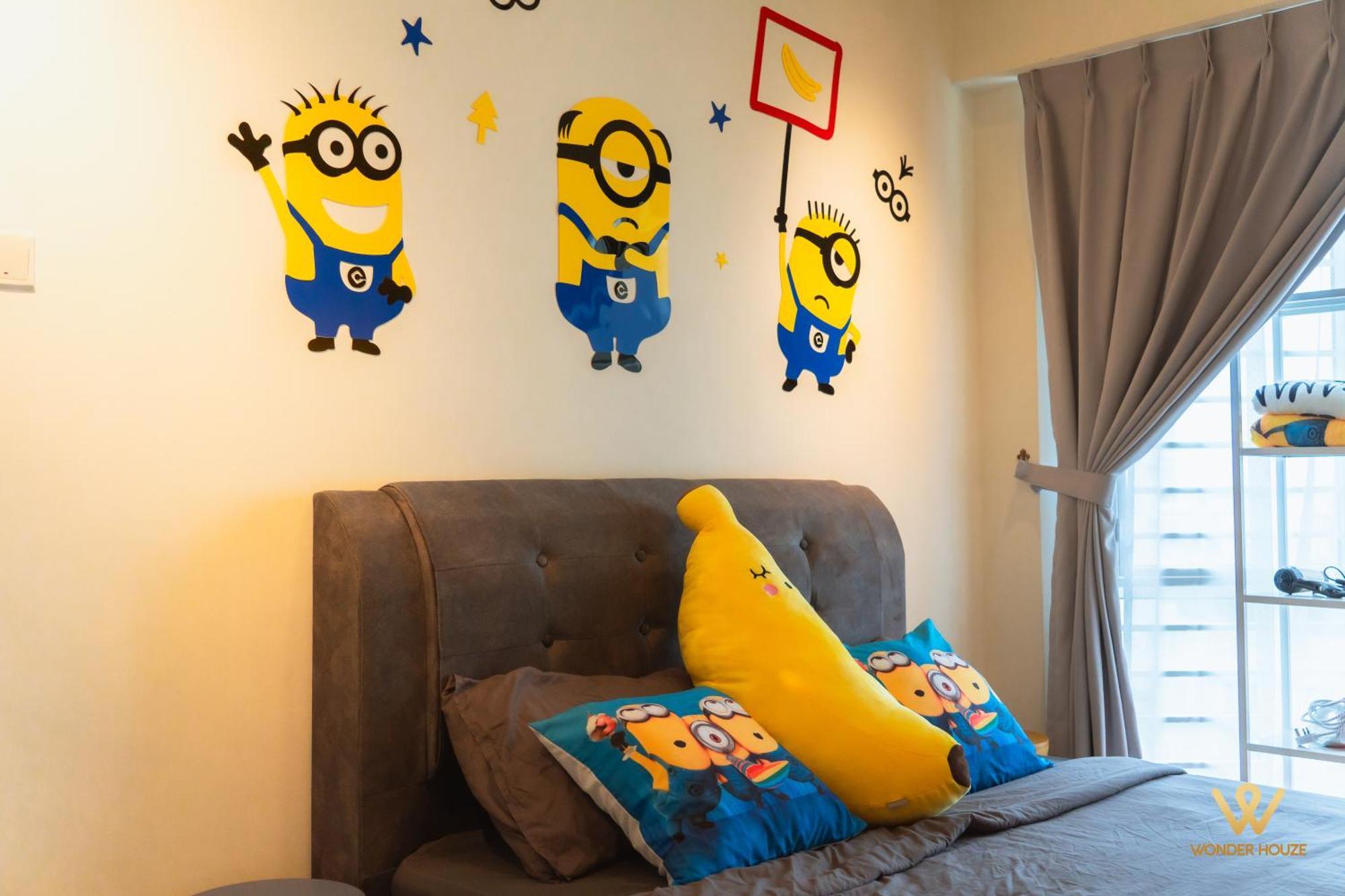 Cartoon Theme Staycation Near Bloomsvale At Oug 10 Mins To Midvalley Pangsapuri