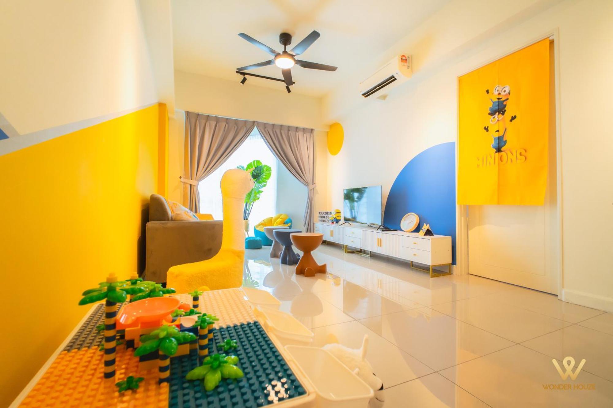 Pangsapuri Cartoon Theme Staycation Near Bloomsvale At Oug 10 Mins To Midvalley Kuala Lumpur