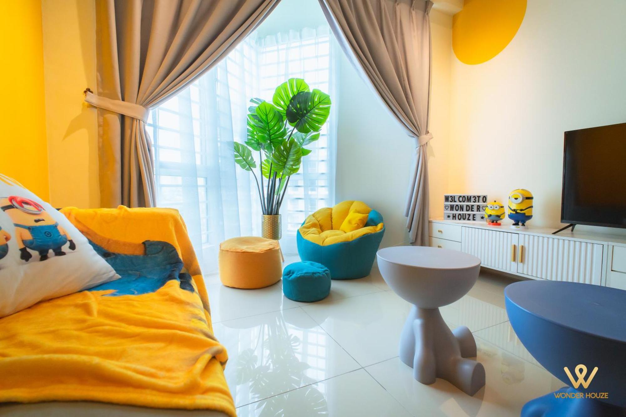 Pangsapuri Cartoon Theme Staycation Near Bloomsvale At Oug 10 Mins To Midvalley