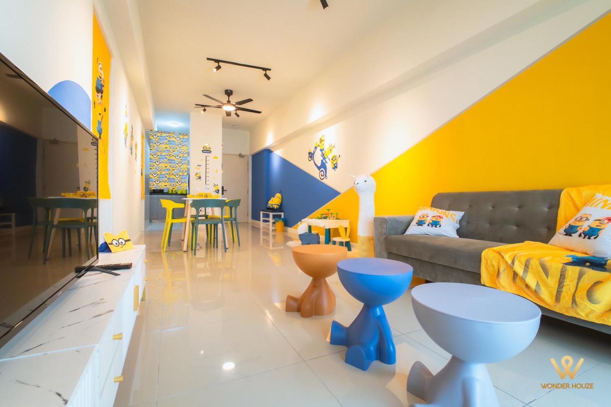 Cartoon Theme Staycation Near Bloomsvale At Oug 10 Mins To Midvalley Pangsapuri Kuala Lumpur