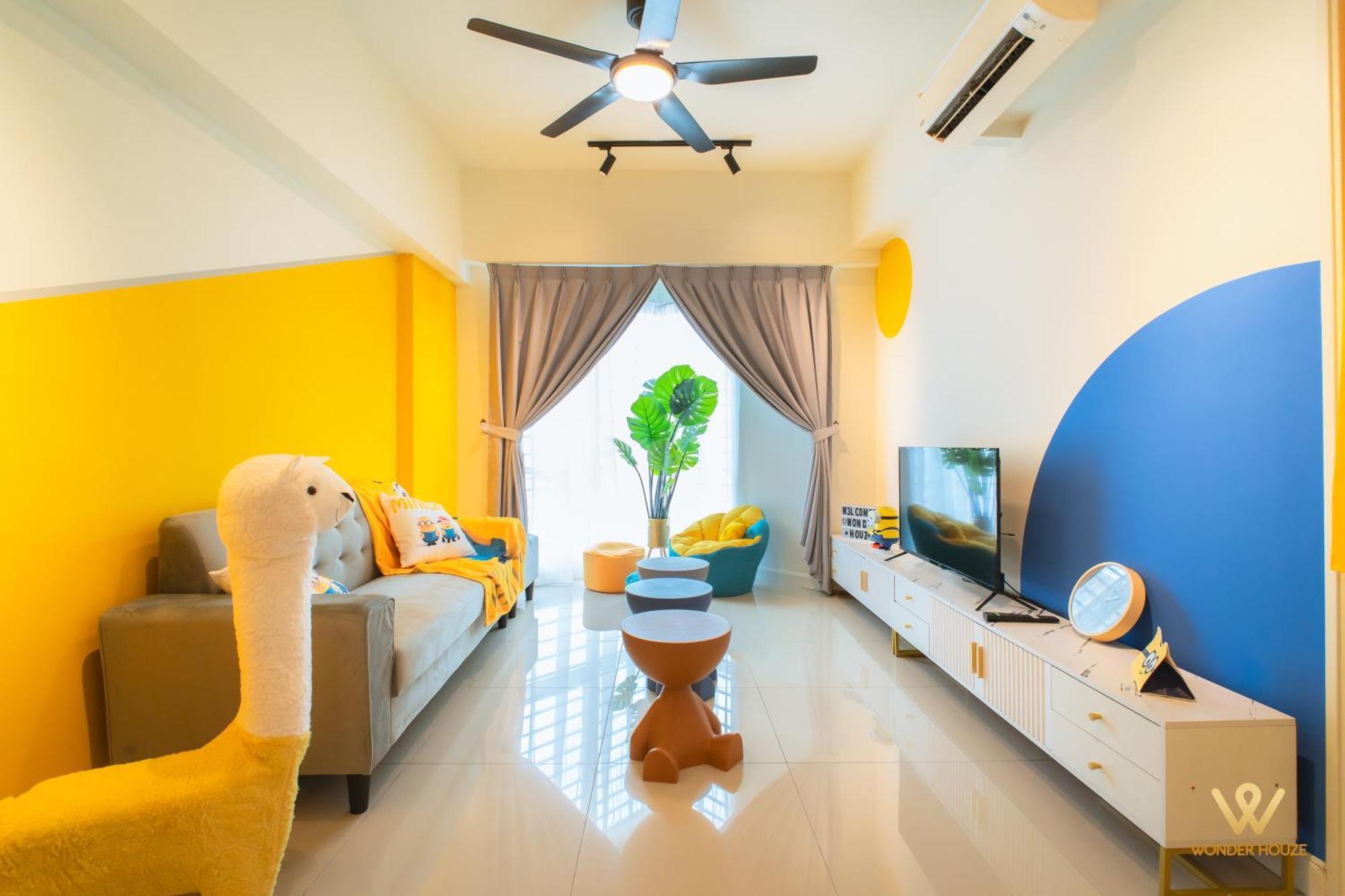 Cartoon Theme Staycation Near Bloomsvale At Oug 10 Mins To Midvalley Pangsapuri